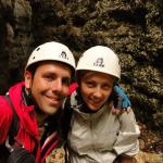 on Mauri e Miki Ferrata Burrone Giovanelli